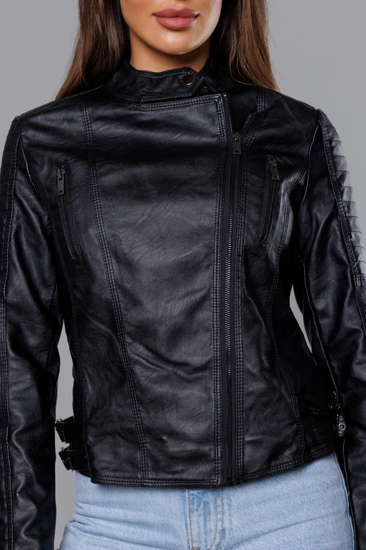 Ramoneska ze stójką czarna (HM23)