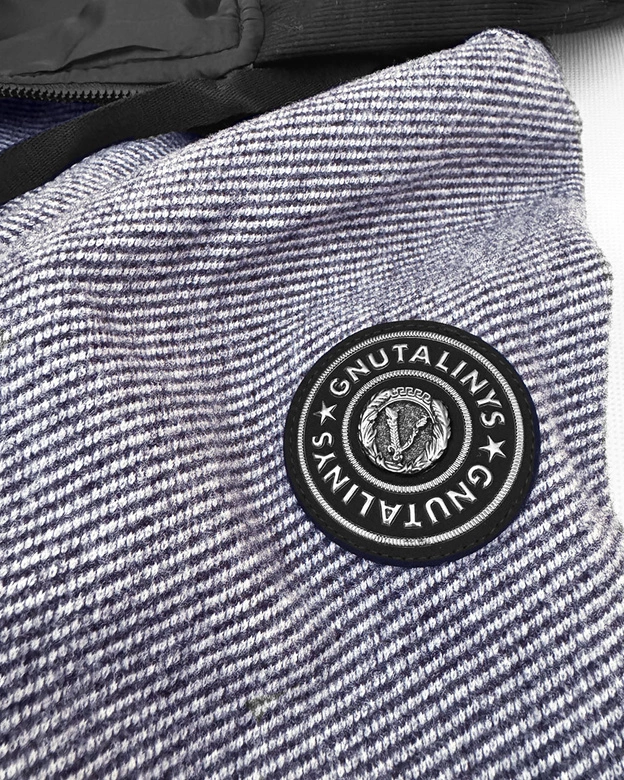 Cienka kurtka damska na podszewce S'West granatowa-paseczki (B8541-26)