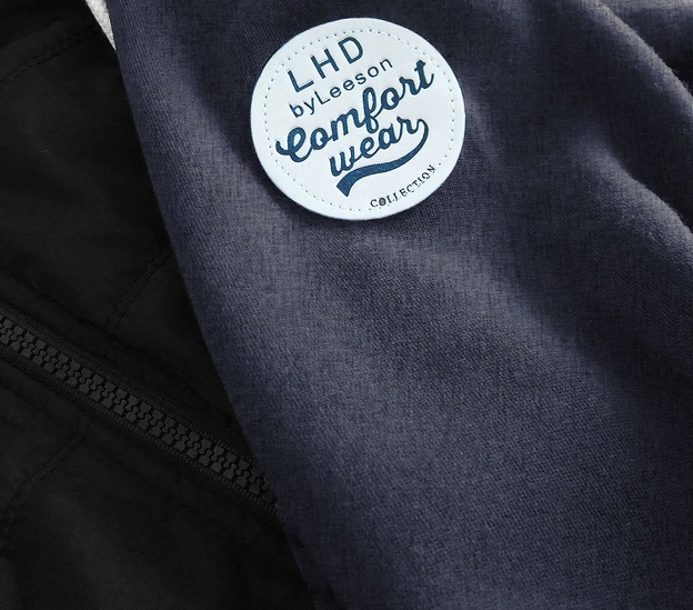 Długa bluza damska z kapturem grafitowo-czarna (532)