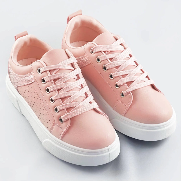 Buty sportowe damskie różowe (s221)