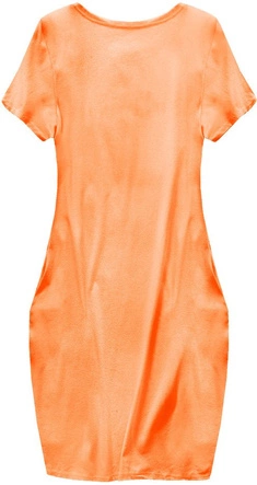 SUKIENKA Z KRÓTKIM RĘKAWEM NEONOWA POMARAŃCZOWA (288ART)