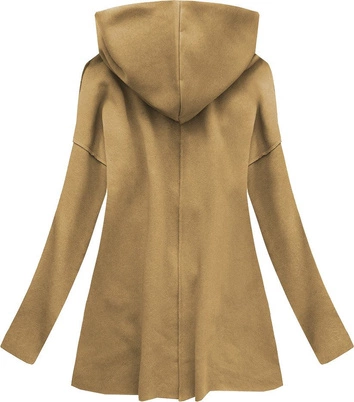 BLUZA Z KOŁNIERZEM CIEMNOBEŻOWA (532ART)