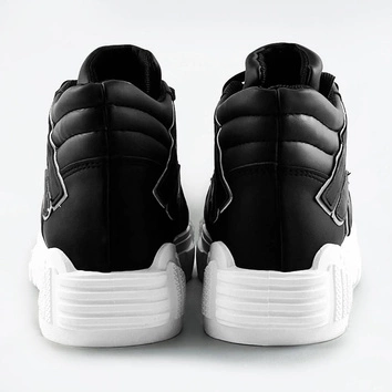 Damskie wyższe buty sportowe czarne (sg-139)