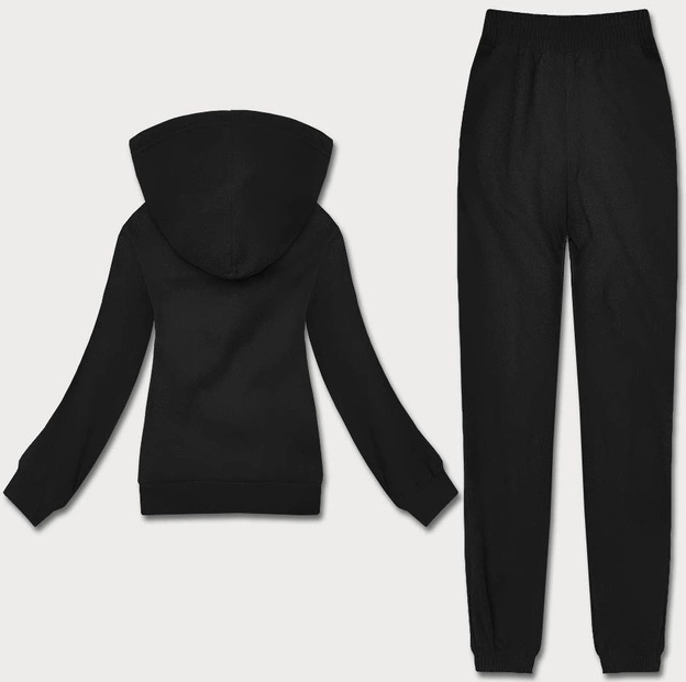 Polarowy dres damski czarny (ZCH2212)