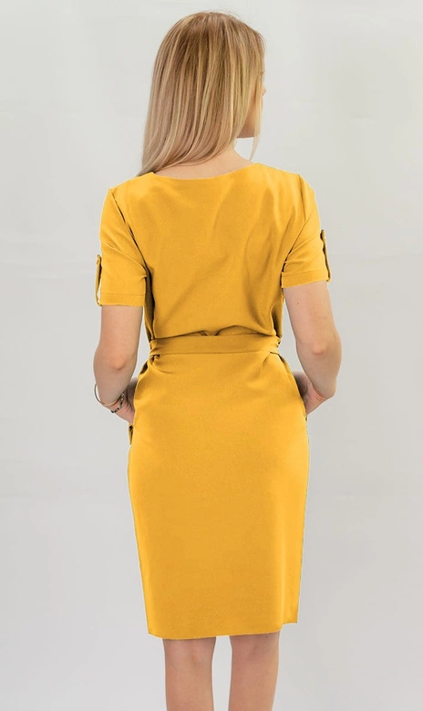 OŁÓWKOWA SUKIENKA ŻÓŁTA 1 (309ART)