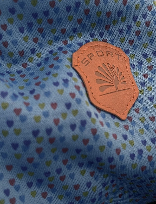 Rozpinana bluza z kapturem w drobne serduszka niebieska (2316)