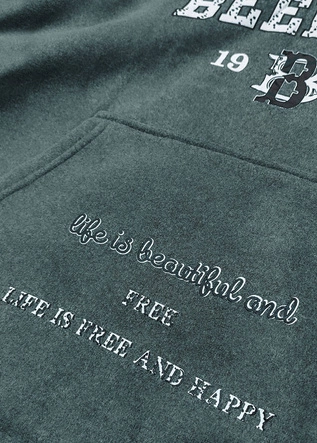 Polarowy dres damski zielony (ZCH2210)