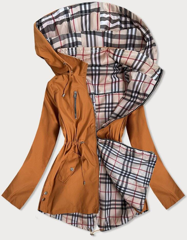 Kurtka damska kratka burberry karmelowa (mm88)