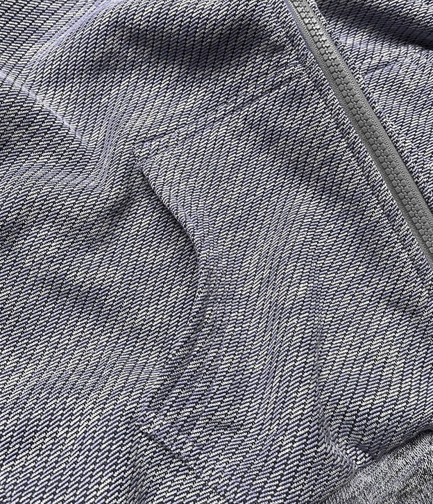 DAMSKA BLUZA SPORTOWA Z WYSOKĄ STÓJKĄ GRANATOWA (58329)