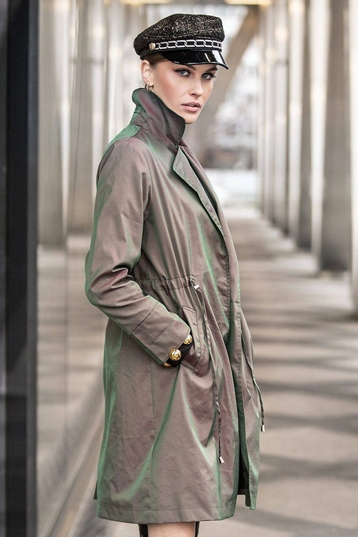 Cienki płaszcz damski kameleon (AG5-011)