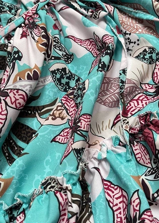 SUKIENKA MINI ZE STÓJKĄ TURKUSOWA (680/1ART)