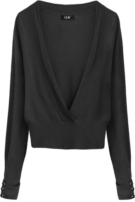 SWETEREK KOPERTOWY CZARNY (X1117X)