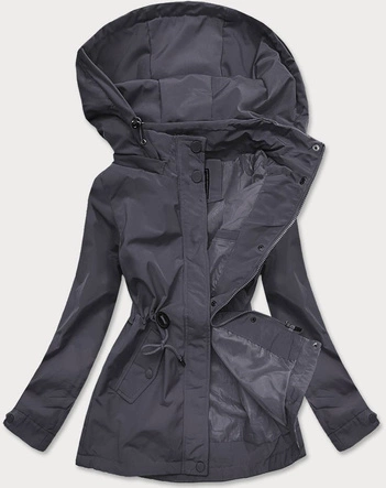 KURTKA PARKA DAMSKA Z KAPTUREM SZARA (6364)