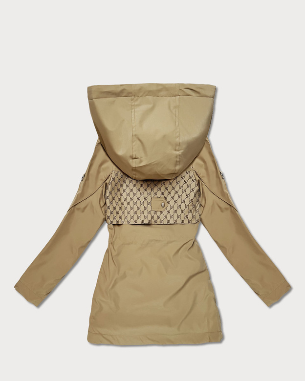 Damska kurtka z monogramem Goodlookin piaskowa (KK60412-4#)