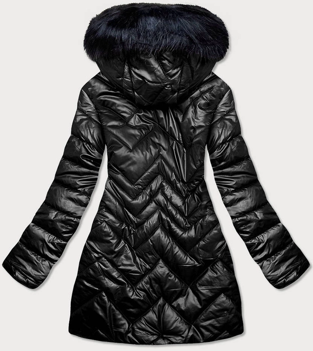 DAMSKA KURTKA PRZEJŚCIOWA CZARNA (MM21-83)