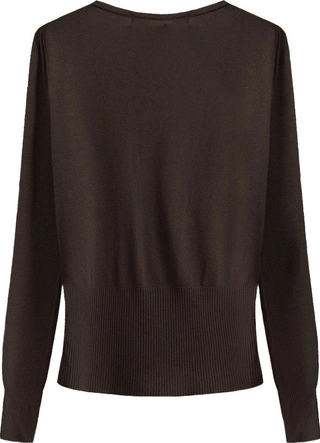 SWETEREK ZE ZDOBIENIAMI CIEMNOBRĄZOWY (1536)