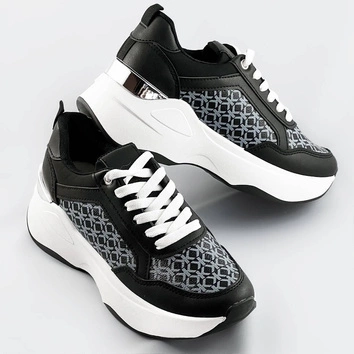 Sportowe buty damskie czarne (sg-137)