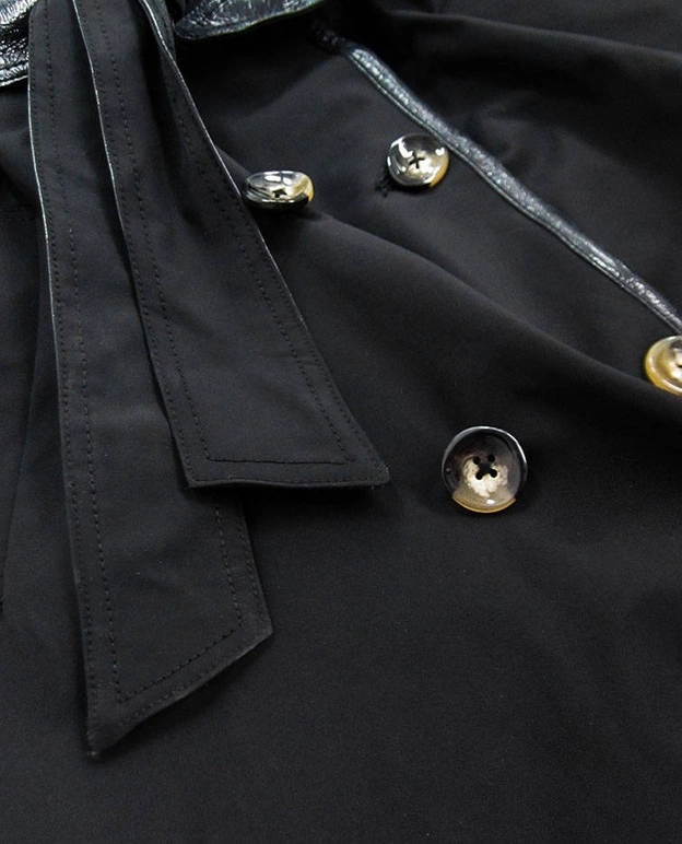 CIENKI PŁASZCZ Z PASKIEM CZARNY (2003)