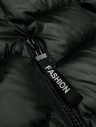 Pikowana damska kurtka z kapturem army S'west (B8169-11)