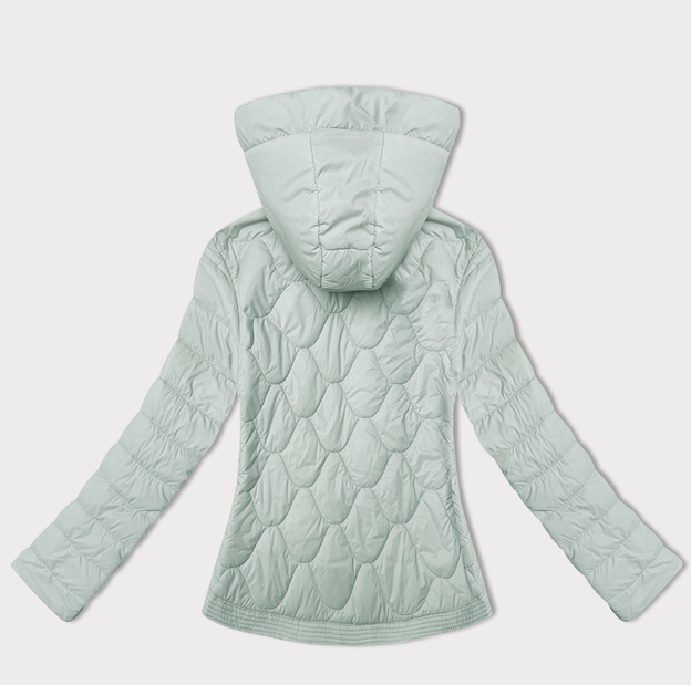 Pikowana krótka kurtka damska J Style miętowa (16M9239-156)