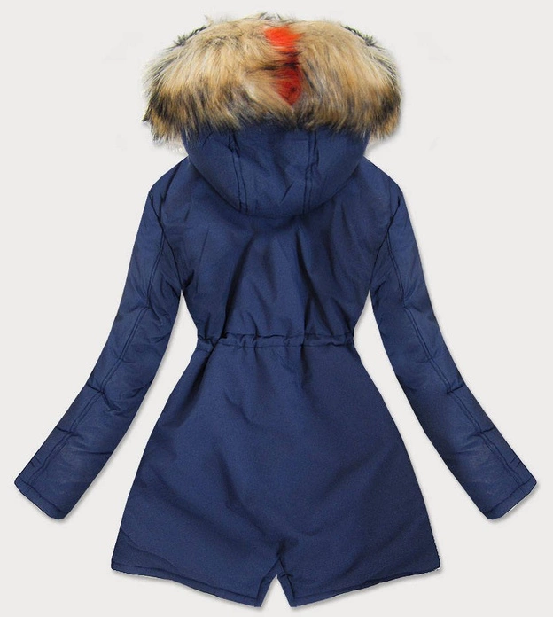 DAMSKA KURTKA ZIMOWA GRANATOWA (2010-2)