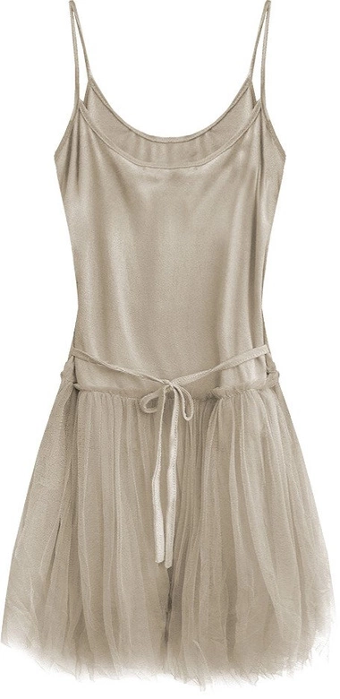 SUKIENKA MINI Z TIULEM BEŻOWA (2238)