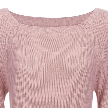 SWETER WIĄZANY NA RAMIONACH ANTYCZNY RÓŻ (113-1ART)