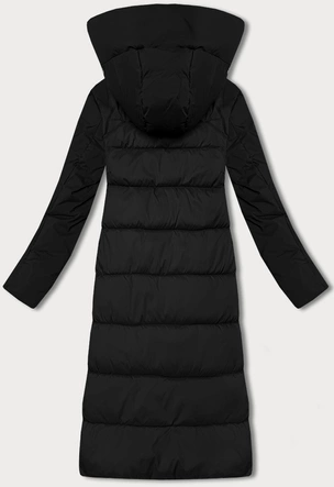 Kurtka zimowa z łączonych materiałów Libland czarna (7820)