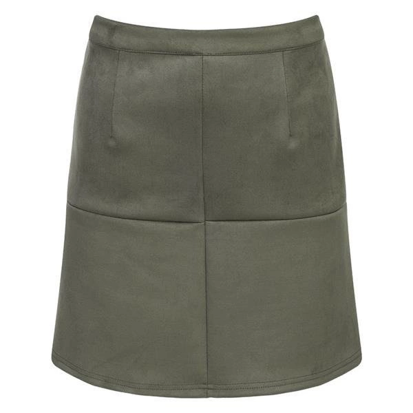SPÓDNICA Z PRZESZYCIAMI KHAKI (SP7)