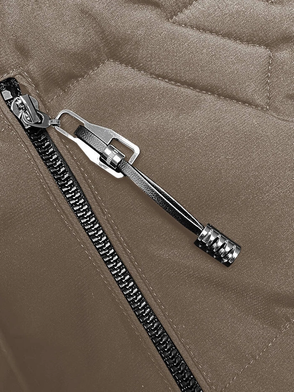 BEZRĘKAWNIK DAMSKI Z KAPTUREM S'WEST BEŻOWA (B8176-12)