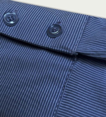 Damska koszula body w paski granatowa (M-8890)