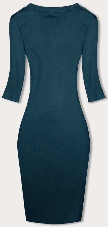 Dopasowana sukienka w prążki morska (5579-25)