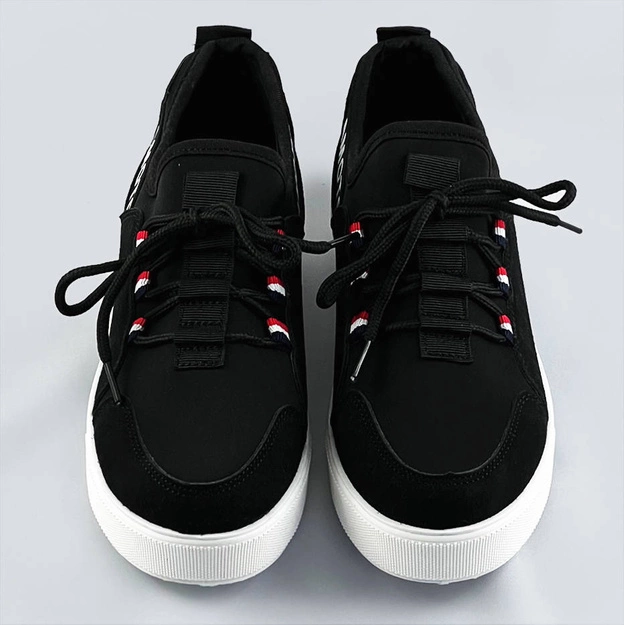 Wsuwane tenisówki damskie czarne (c1039)