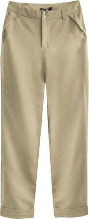 ELEGANCKIE SPODNIE BEŻOWE (6152)