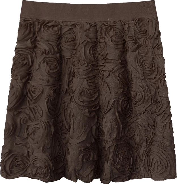 KRÓTKA SPÓDNICA W RÓŻE BRĄZOWA (2229)