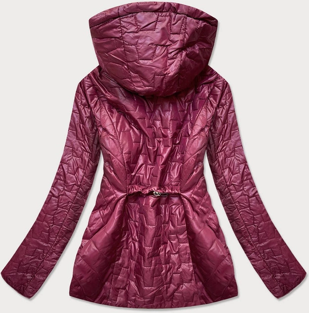 Damska kurtka pikowana bordowa (br0121)