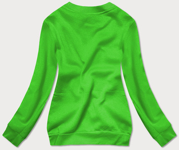 Bluza dresowa damska ze ściągaczami zielona (W01-27)