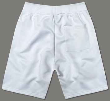 Męskie spodenki z nadrukiem białe (8K1120-1)