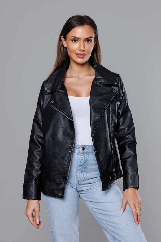 Ramoneska z kołnierzem czarna (HM25)