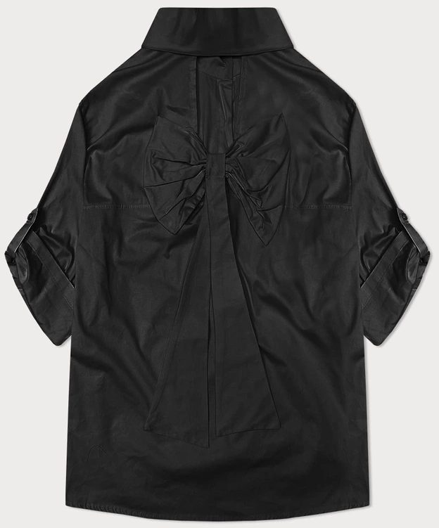 Koszula z ozdobną kokardą na plecach czarna (24018)