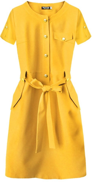 OŁÓWKOWA SUKIENKA ŻÓŁTA 1 (309ART)