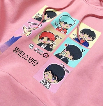 Damska bluza sportowa z nadrukiem różowa (n7283)