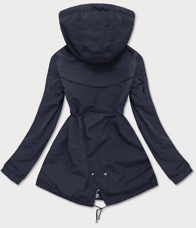 DWUSTRONNA PARKA DAMSKA Z KAPTUREM GRANAT-MORO (XW665X)