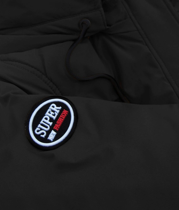 DAMSKA KURTKA ZIMOWA CZARNA (208-2)