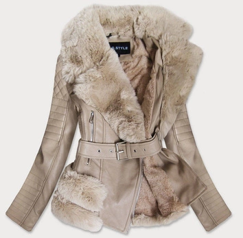 RAMONESKA Z FUTREM BEŻOWA (F832)