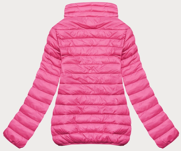 Lekka pikowana kurtka damska różowa (58M23037-46)
