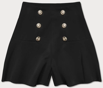 ELEGANCKIE SZORTY Z WYSOKIM STANEM CZARNE (10101)