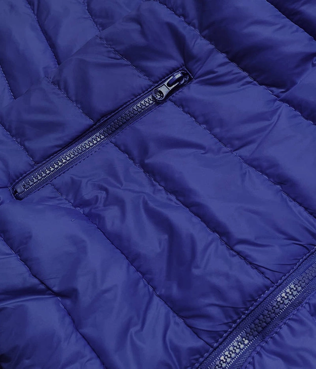 Lekka pikowana kurtka damska granatowa (58M23037-215)