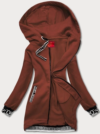 Sportowa bluza damska brązowa (amg-36)