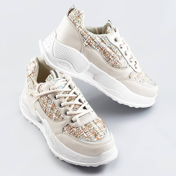 Buty sportowe damskie beżowe (7003)